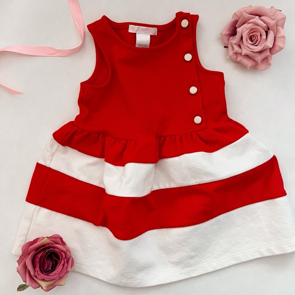 Janie and Jack Girl “Tre Red Stripe Ponte” Dress